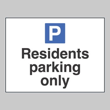 Residents Parking Only - 