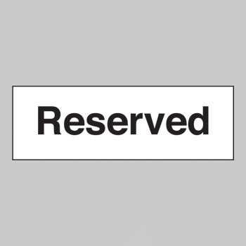 Reserved - 