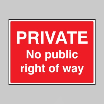 Private - No Public Right of Way - 
