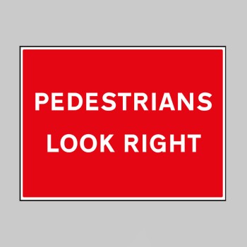 Pedestrians Look Right - 