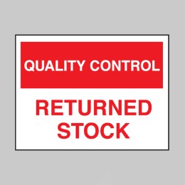 Quality Control - Returned Stock - 