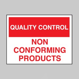 Quality Control - Non-conforming Products - 