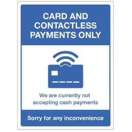 Card and Contactless Payments Only - 