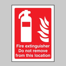 Fire Extinguisher Do Not Remove