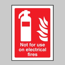 Not for Use On Electrical Fires
