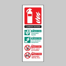 CO2 Carbon Dioxide Extinguisher Identification