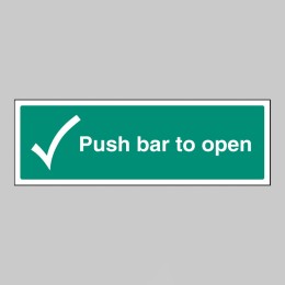 Push Bar to Open - 