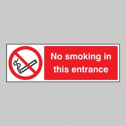 No Smoking in this Entrance - 