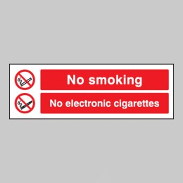 No Smoking No Electronic Cigarettes  - 