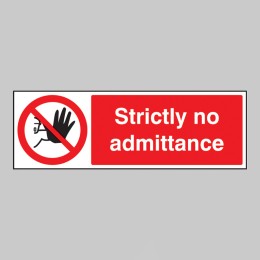 Strictly No Admittance - 
