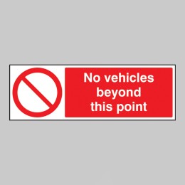 No Vehicles Beyond this Point - 