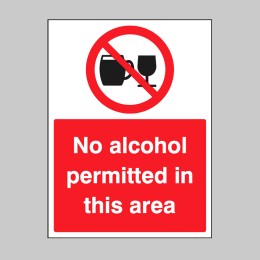 No Alcohol Permitted in this Area - 