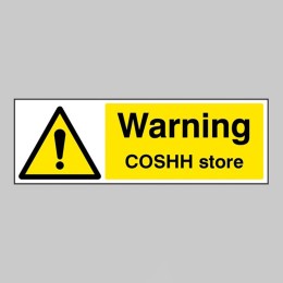 Warning - COSHH Store - 