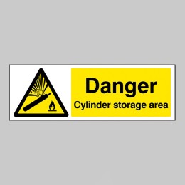 Danger - Cylinder Storage Area - 