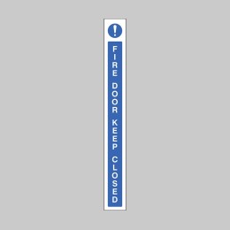 Fire Door Keep Closed - Door Edge Sign - 