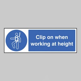 Clip On When Working At Height - 