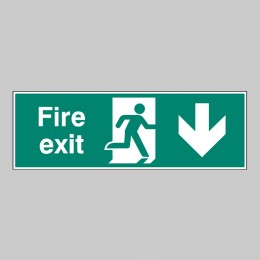 Double Sided Large Fire Exit - Down - 