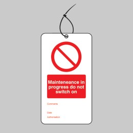 Maintenance in Progress - Double Sided Tags (Pack of 10) - 
