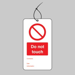 Do Not Touch - Double Sided Tags (Pack of 10) - 