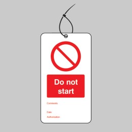 Do Not Start - Double Sided Tags (Pack of 10) - 
