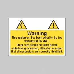 Warning - Wired to the Two Versions - Labels - 