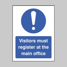 Visitors Must Register At the Main Office - 