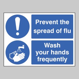 Prevent the Spread of Flu - Wash Your Hands Frequently - 