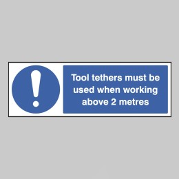 Tool Tethers must be used when Working - 