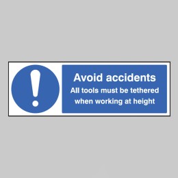 Avoid Accidents - All Tools must be Tethered - 