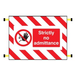 Door Screen Sign - Strictly No Admittance - 