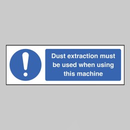 Dust Extraction must be used when using this Machine - 