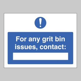 For Any Grit Bin Issues, Contact: - 