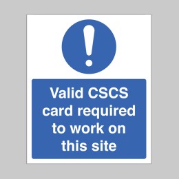Valid CSCS Card Required - 