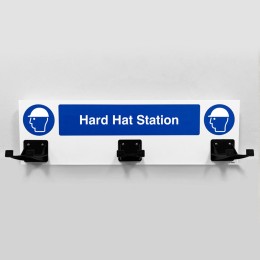 PPE Station - Hard Hat - 3 Hooks - 