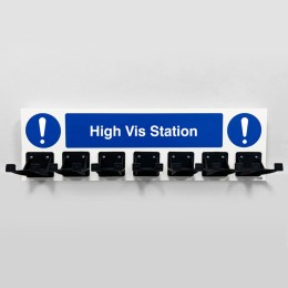 PPE Station - High Vis - 7 Hooks - 