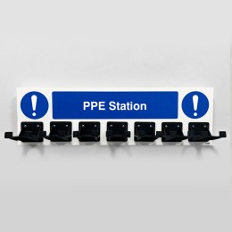 PPE Station - General - 7 Hooks - 