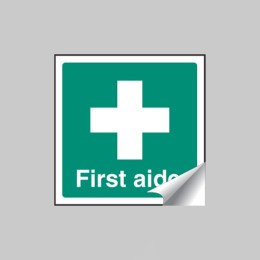 First Aider - Sticker - 25 x 25mm - First Aider - Sticker - 25 x 25mm -