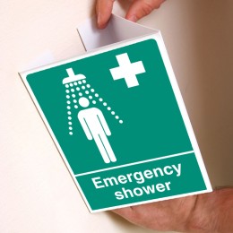 Emergency Shower - Projecting Sign - Emergency Shower - Projecting Sign -