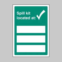 Spill Kit Located At - Adapt-a-Sign - Spill Kit Located At - Adapt-a-Sign -
