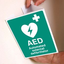 AED Emergency Defibrillator - Projecting Sign - AED Emergency Defibrillator - Projecting Sign -