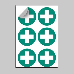 First Aid Symbol Labels (Sheet of 6) - First Aid Symbol Labels (Sheet of 6) -