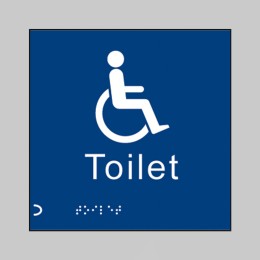 Braille - Disabled Toilet - 