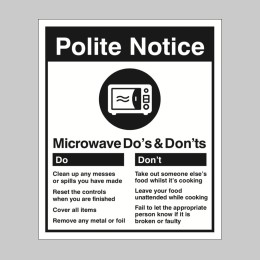 Microwave - Do's & Don'ts - 
