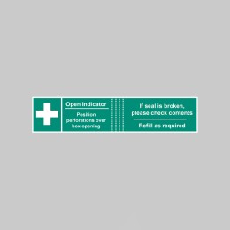 First Aid Box Tamper Labels (Pack of 50) - First Aid Box Tamper Labels (Pack of 50) -