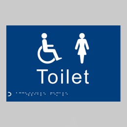Braille - Toilet Ladies / Disabled - 