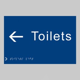 Braille - Toilets - Arrow Left - 