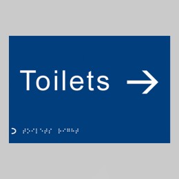 Braille - Toilets - Arrow Right - 