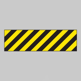 Hazard Marker (Left Hand) - Reflective Aluminium - 