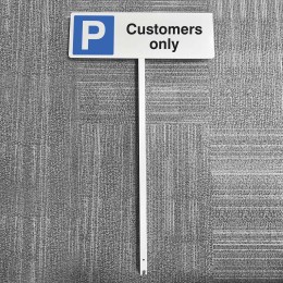 Parking - Customers Only - Verge Sign - 