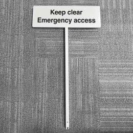 Keep Clear - Emergency Access - Verge Sign - 